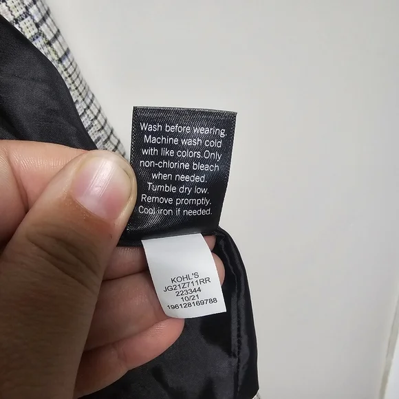 SO Oversized Plaid Blazer Pink Yellow White Black Green Blue Academia Office - Picture 8 of 10